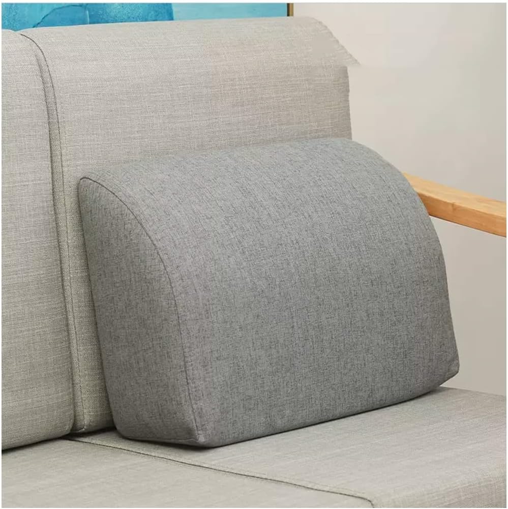 Sofa backrest Cushion Bolster Bay Window Detachable Sofa backrest with Large Cushion on The Rectangular Bed in The Living Room ( Color : Dark Gray , Size : 60X33X15cm )