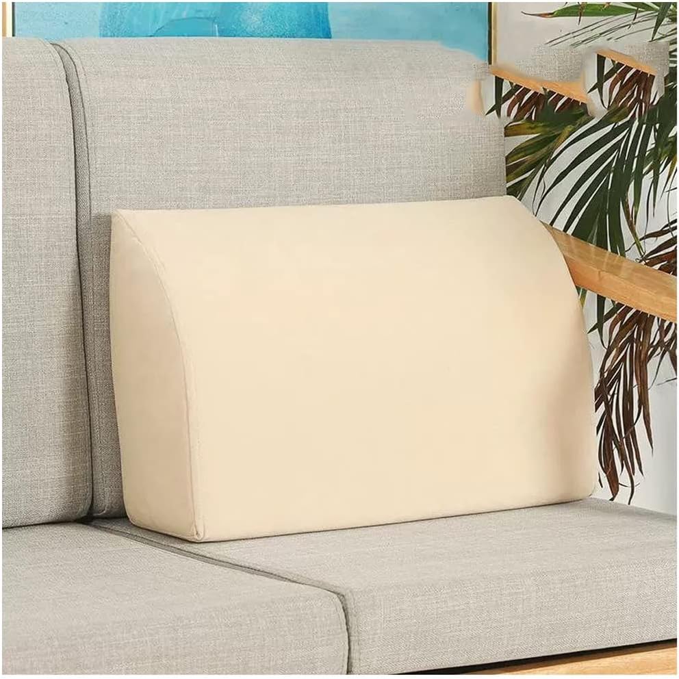 Homes Throw Pillow Soft Sofa backrest Decorative Cushion Case for Couch Sofa Chair Bed and Home Pillow Rest Bed Sofa backrest Colorful ( Color : Yellow , Size : 60X33X15cm )