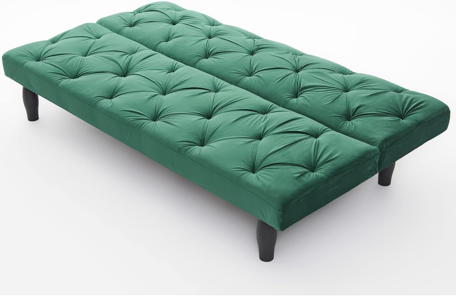 Sofa Converts into Sofa Bed 66" Velvet Sofa Bed Suitable for Family Living Room, Apartment, Bedroom for Boys Girls Teens for Bedroom,Green