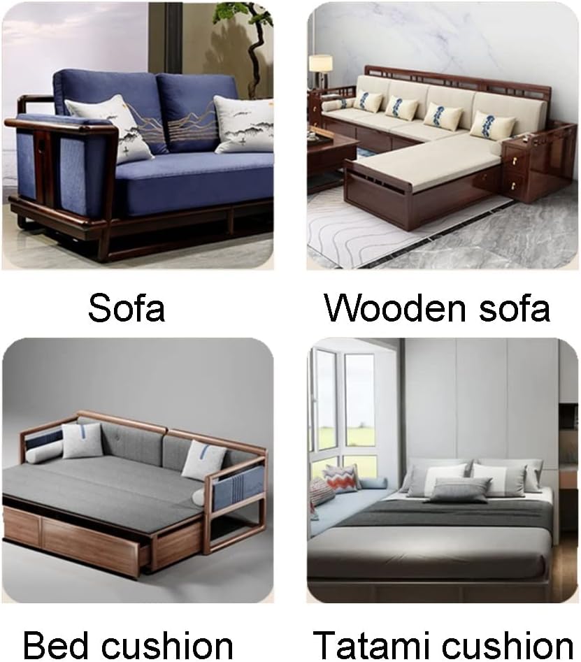 Sofa backrest Cushion Bolster Bay Window Detachable Sofa backrest with Large Cushion on The Rectangular Bed in The Living Room ( Color : Dark Gray , Size : 60X33X15cm )