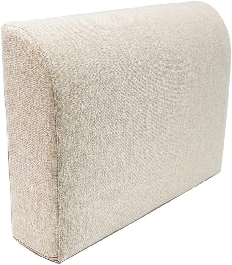 Sofa backrest Headboard Backrest Durable Sofa backrest Soft Large Backrest Pillow for Sofa Bed Bedroom Office Durable Back Cushion ( Color : Beige , Size : 65X48X15cm )