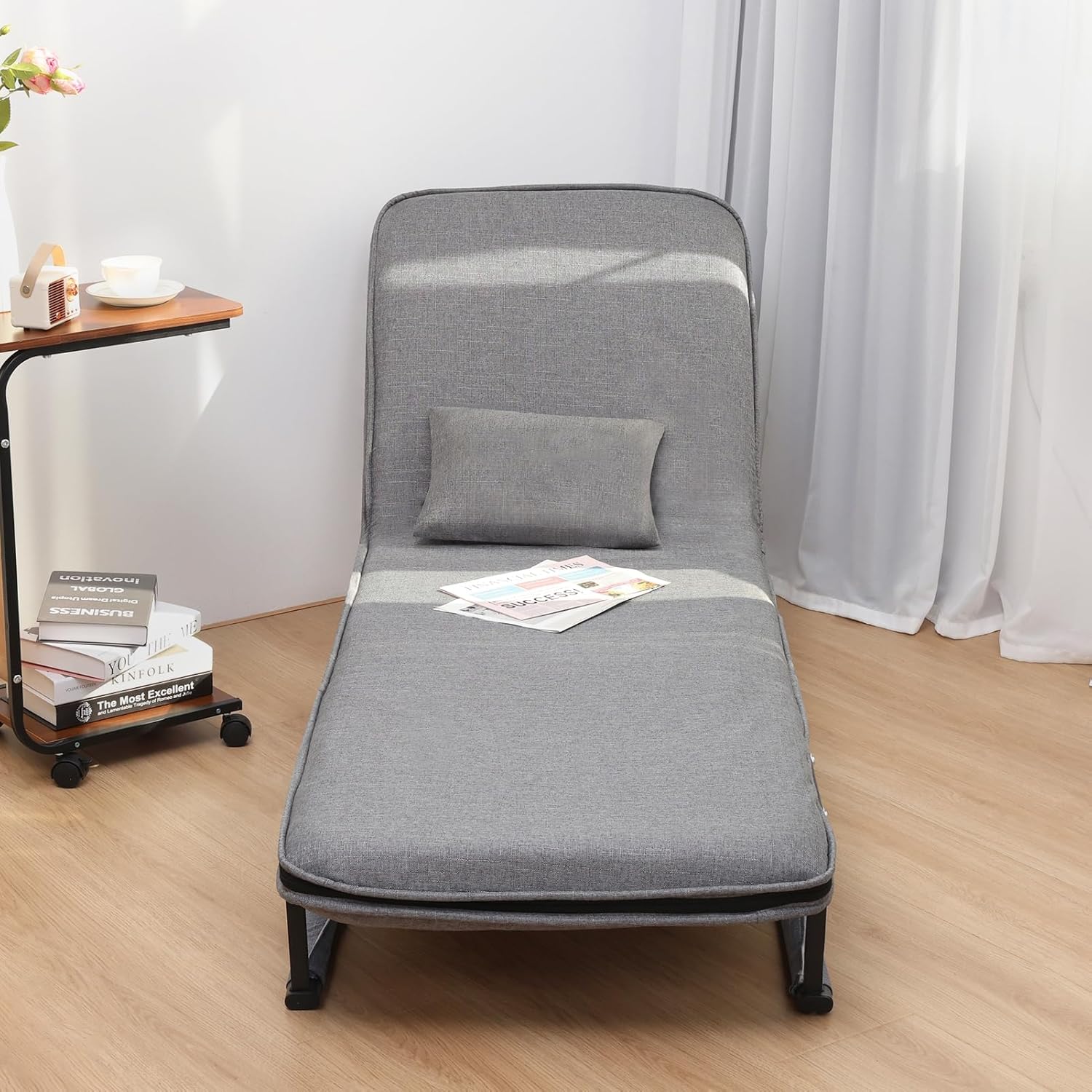 3 in 1 Convertible Sofa Bed, Zipper Multi-Functional Futon Chair Bed, Folding & Quick Installation Sofa Sofa Bed with Adjustable Backrest, Fold Out Chair Bed for Apartments,Bedroom, Office,