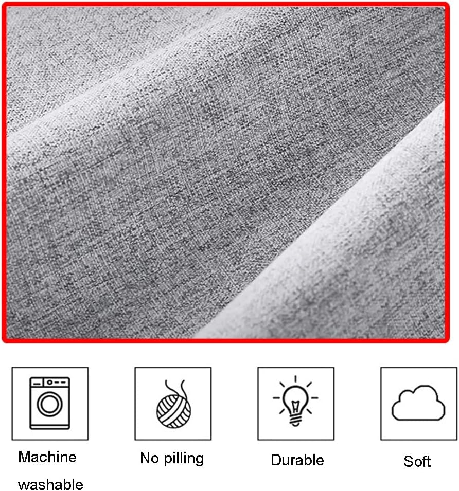 Sofa Backrest Sofa Cushion Linen Fabric Soft Sofa Pillow for Durable Back Cushion Sofa/Daybed/TV/Couch Office Chair Sofa backrest Pillow ( Color : Beige , Size : 100X50X8cm )(Beige,100X50X8cm)