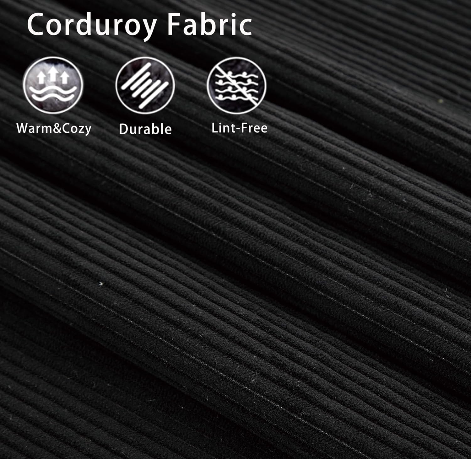 89" Sleeper Chair, Convertible Chair Bed with 4 Pillows, Modular Folding Sofa Bed with Corduroy Fabric,Single Sofa Bed for Bedroom,Living Room,Office,DIY Design,Aimless,No Installation