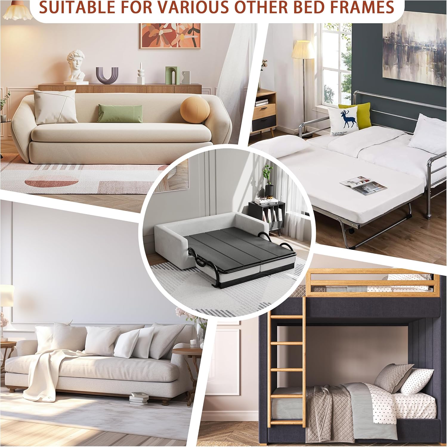 Imperius Sleeper Sofa Bed Support Board,Sleeper Sofa Support for Sofa Bed Slats,Sleep Sofa Bar for Sofa Bed or Pullout Couch,No Assembly Needed,80(76*80)