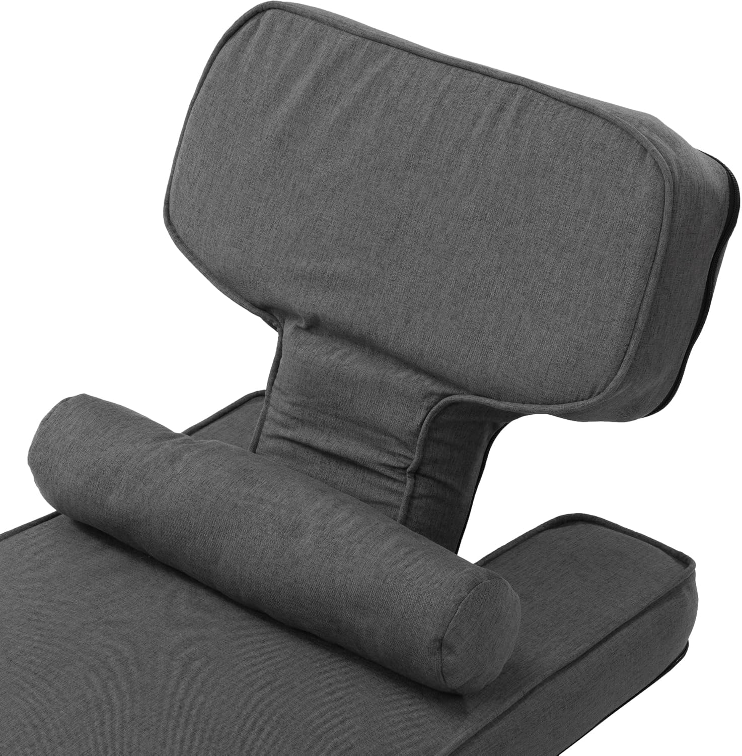 Folding Sofa Bed, Convertible Sleeper Chair Bed with Table, Gaming Floor Chair with 5-Position Adjustable Back Support, Small Comfy Couch for Bedroom Small Space, Apartment Dorm (Dark Grey)
