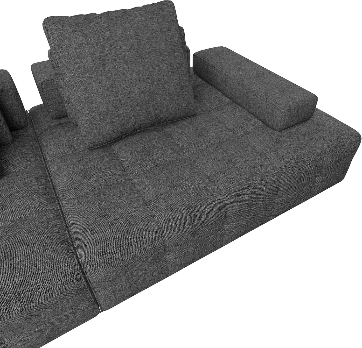 Convertible Folding Sofa Bed, Multi-Functional Sleeper Chair with Memory Foam, Portable Futon for Living Room, Bedroom, Small Spaces,OffWhite-Corduroy-Fl(Antique Grey Flannelette 2 Seat Memory Foam)