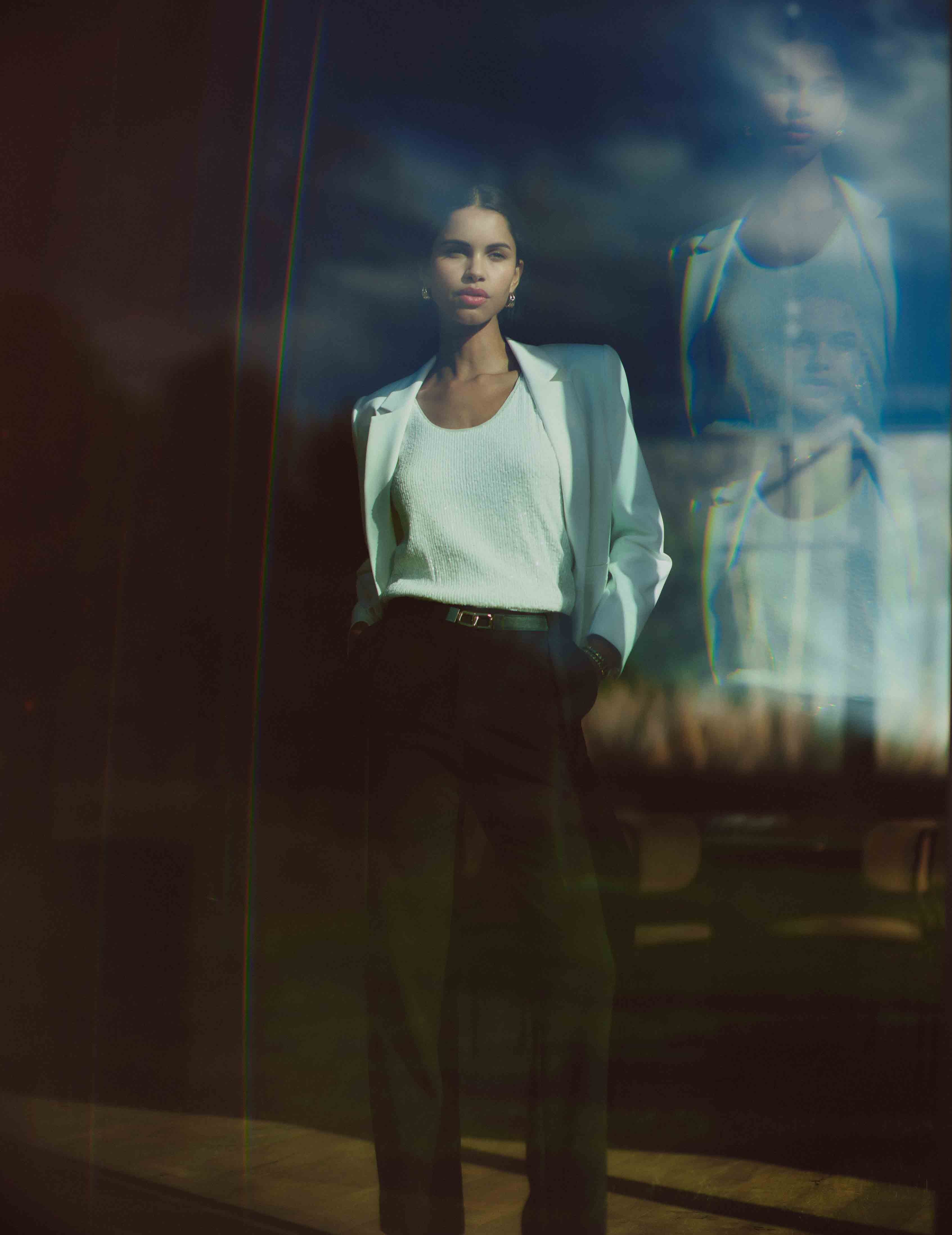High Rise Pleated Wide Leg Pant