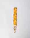 Retro Floral Wristlet Keychain
