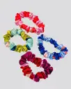Mini Satin Scrunchies - Set Of 4