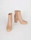 Rachel Heeled Boot - Clay