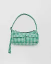 Cargo Shoulder Bag - Green Gingham