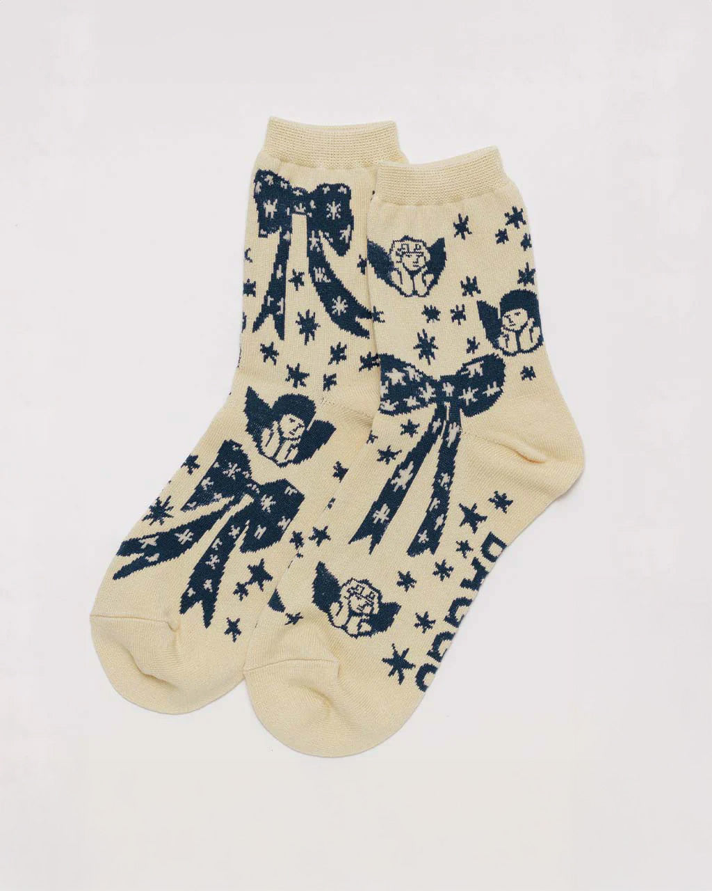 Crew Socks - Cherub Bows