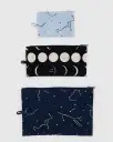 Flat Pouch Set - Night Sky