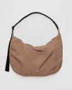 Large Nylon Crescent Bag - Cocoa