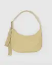 Medium Nylon Crescent Bag w/ Key Leash - Butter