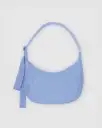 Medium Nylon Crescent Bag w/ Key Leash - French Blue