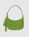 Medium Nylon Crescent Bag w/ Key Leash - Green Juice