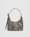 Mini Nylon Shoulder Bag - Snakeskin