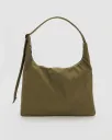 Nylon Shoulder Bag - Seaweed