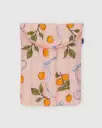 Puffy Laptop Sleeve 13" - Apricots & Ribbons