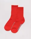 Ribbed Socks - Candy Apple