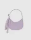 Small Nylon Crescent Bag w/ Key Leash - Dusty Pink
