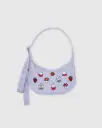 Small Nylon Crescent Bag w/ Key Leash - Embroidered Miffy