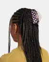 Checker Hair Claw - Smoky Quartz