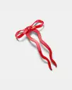 Large Bow Hairpin - Cherry