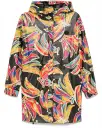 Black Artsy Bananas Short Raincoat