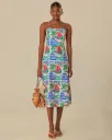 Off-White Carioca Posters Midi Dress