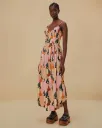The Kiss Multicolor Sleeveless Midi Dress
