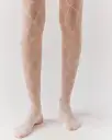 Ribbon Chain Tights - Cream