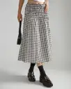 Black And White Gingham Skirt