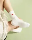 Heart Sporty Crew Socks