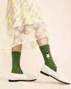 Nice To See Ewe Crew Socks - Green