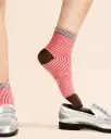 Umbrella Short Crew Socks - Pink