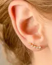 5 CZ Ear Climber - Gold