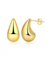 Drop Stud Earrings - Gold