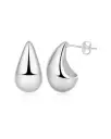 Drop Stud Earring - Silver