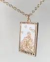 Strength Tarot Card Necklace