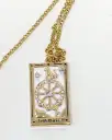 The Wheel Of Fortune Tarot Card Necklace