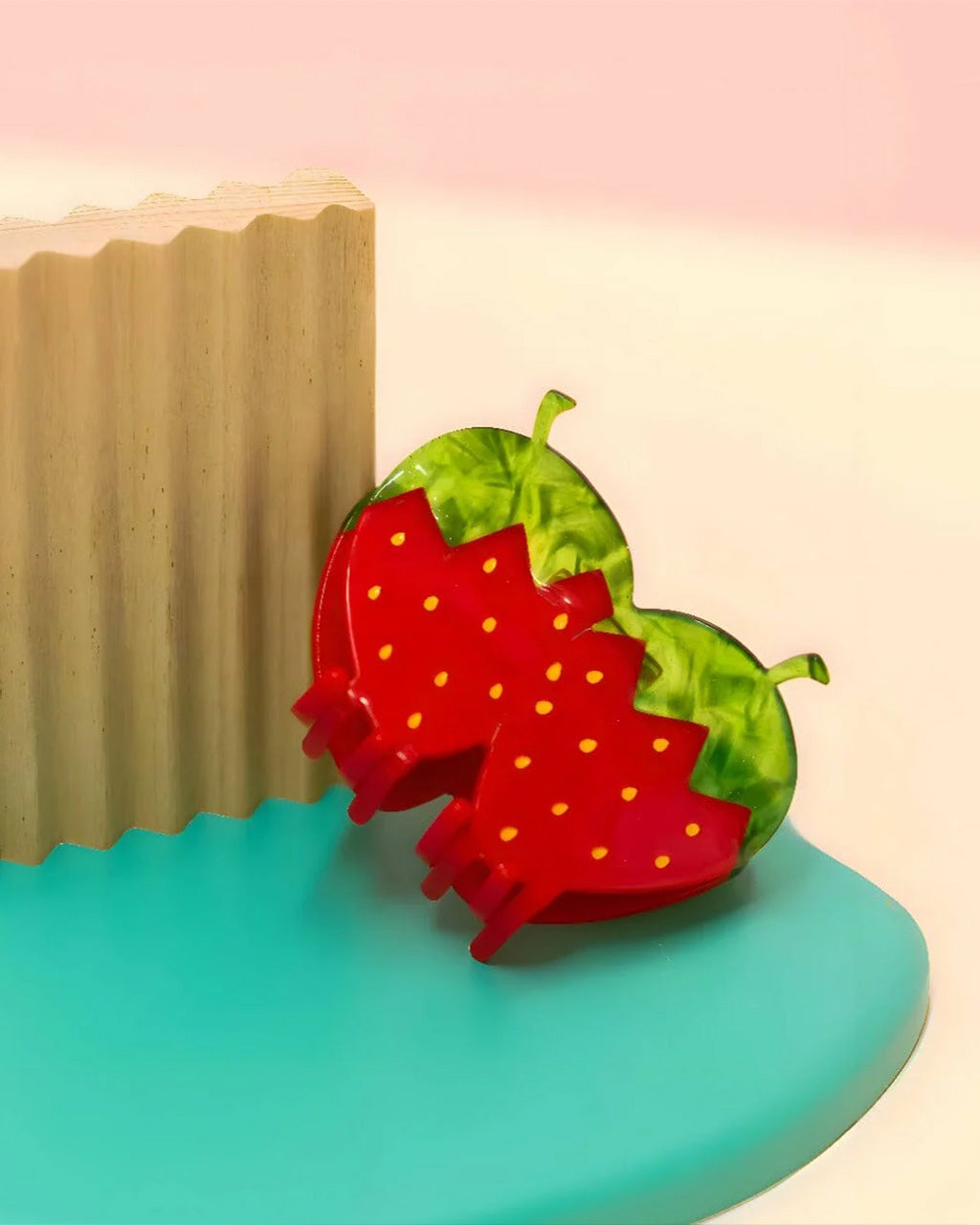 Large Red Strawberry Hair Claw