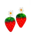 Strawberries and Flowers Earrings