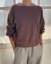 Cali Jersey Sweatshirt - Espresso