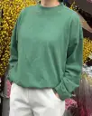 Daisy Long Sleeve Top - Basil