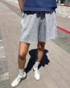 Flared Basketball Shorts - Heather Grey