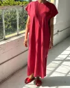 Jeanne Dress - Crayon Red