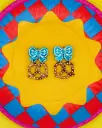 Bow + Pretzel Earrings
